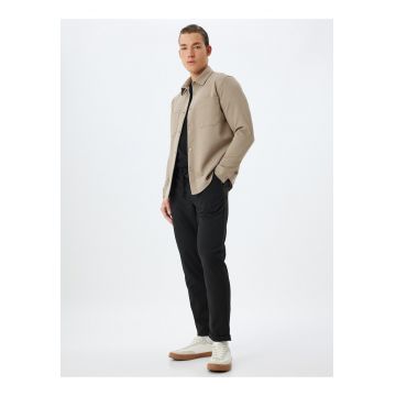 Camasa regular fit cu model uni