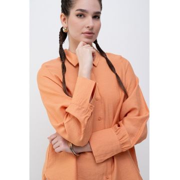 Camasa relaxed fit din amestec de in