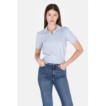 Tricou polo cu terminatie elastica