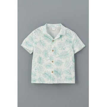 Tricou regular-fit cu imprimeu tropical