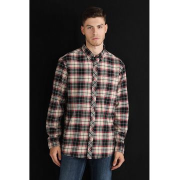 Camasa Cu Maneca Lunga De Barbati Bej Regular Fit CL1061027 8683197416285