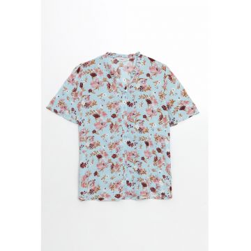 Camasa cu maneci scurte si model floral