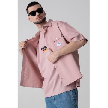 Camasa de bumbac cu maneci scurte