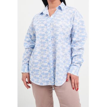 Camasa de bumbac cu model