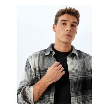 Camasa din amestec de bumbac cu model in carouri