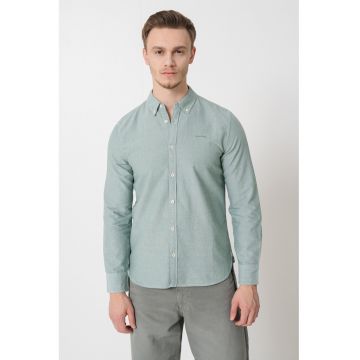 Camasa din bumbac cu guler Oxford
