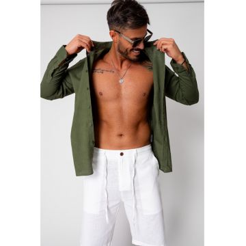 Camasa din IN cu nasturi Green 16163