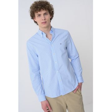 Camasa Oxford de bumbac cu model in dungi