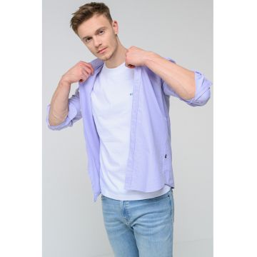 Camasa regular fit de bumbac cu guler Oxford Rickert