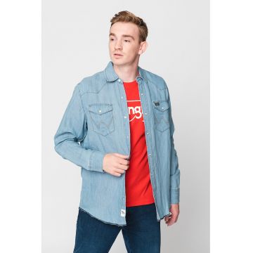 Camasa regular fit din amestec de canepa