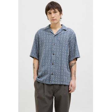 Camasa relaxed fit cu maneci scurte