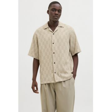 Camasa relaxed fit cu maneci scurte