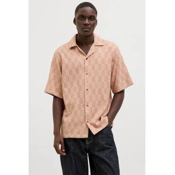 Camasa relaxed fit cu maneci scurte