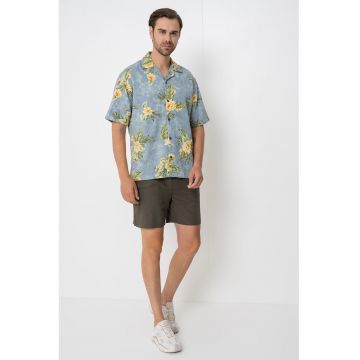 Camasa relaxed fit cu maneci scurte