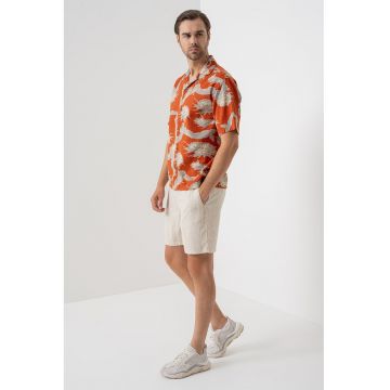 Camasa relaxed fit cu maneci scurte