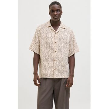 Camasa relaxed fit cu maneci scurte