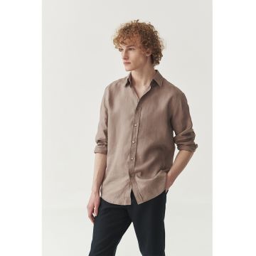 Camasa relaxed-fit din in