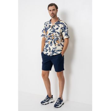 Camasa relaxed fit din jerseu cu model floral Piero