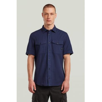 Camasa slim-fit din bumbac Marine
