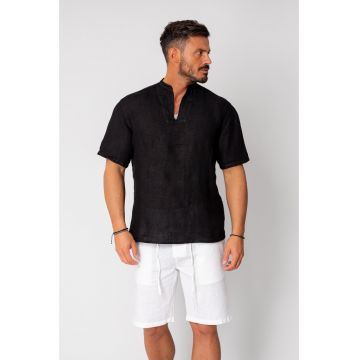 Camasa tip tunica 100% In Black 16130