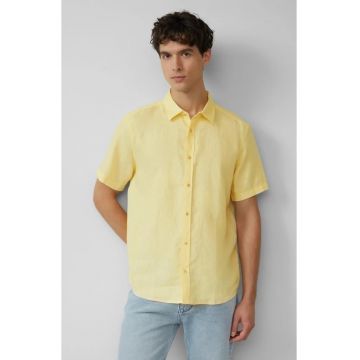 Camasa usoara cu maneca scurta - barbati - din 100% in - Regular fit - Galben