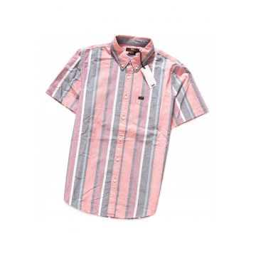 Camasa Barbati -  Button Down Ss - Croi: Regular Fit - Inchidere: Nasturi - Compozitie Material: 100% Bumbac - Numar Buzunare: 1 - M Intl - Roz