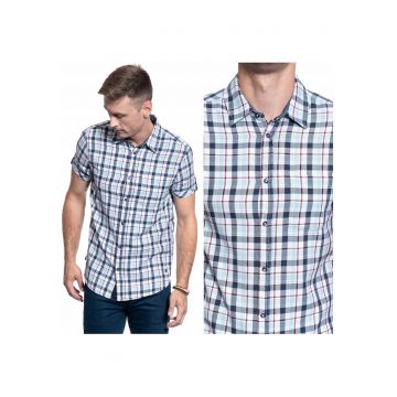 Camasa Barbati -  Chris Kc 1/2 Check - Croi: Regular Fit - Inchidere: Nasturi - Compozitie Material: 100% Bumbac - Model Dominant: Carouri - M Intl - Multicolor