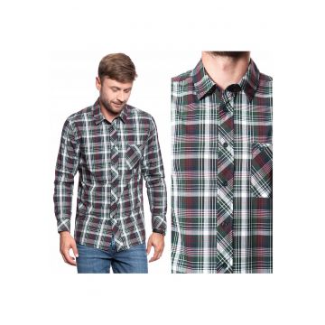 Camasa Barbati -  Clemens Kc B-Check - Compozitie Material: 100% Bumbac - Croi: Regular Fit - Inchidere: Nasturi - Numar De Buzunare: 1 - M Intl - Multicolor
