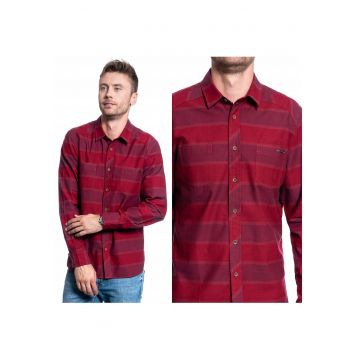 Camasa Barbati -  Clemens Kc Quilted - Culoare: Rosu - Material: 100% Bumbac - Croi: Regular Fit - Inchidere: Nasturi - M Intl - Rosu