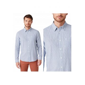 Camasa Barbati -  Ls 1Pkt Shirt - Croiala Regulara - Inchidere: Nasturi - Compozitie Material: 100% Bumbac - Numar De Buzunare: 1 - M Intl - Albastru