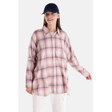 Camasa Cu Maneca Lunga De Dama Multicolor Relaxed Fit 8683197813763