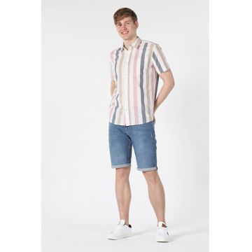 Camasa Cu Maneca Scurta De Barbati Multicolor Regular Fit8683197146922