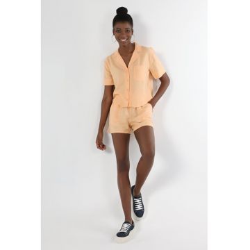 Camasa Cu Maneca Scurta De Dama Somon Regular Fit