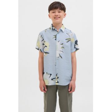 Camasa cu maneci scurte si model floral