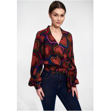 Camasa dama -  Poliester/Elastan/Viscoza - Multicolor