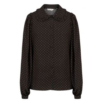 Camasa dama -  Viscoza - Negru/Alb -