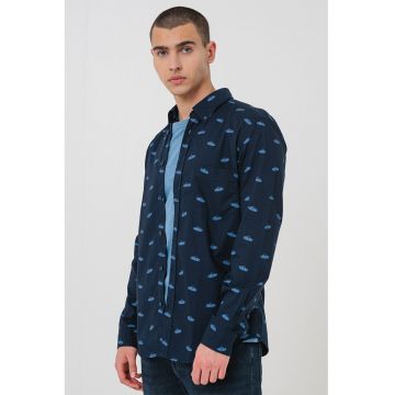 Camasa din bumbac cu model Rickert