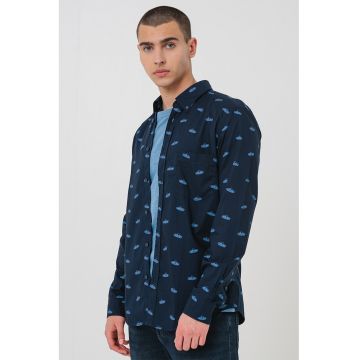Camasa din bumbac cu model Rickert