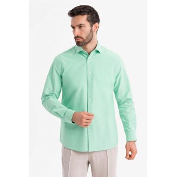 Camasa din bumbac cu model uni