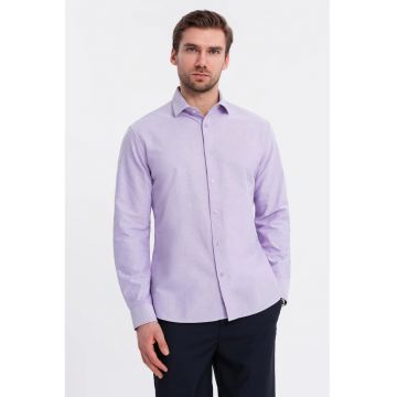 Camasa din bumbac cu model uni