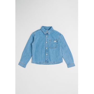 Camasa din denim cu maneci lungi
