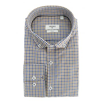 Camasa oxford din bumbac cu model in carouri