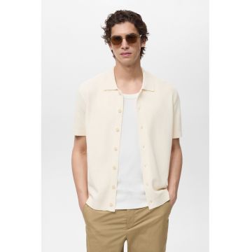 Camsa slim-fit cu model uni