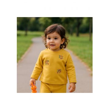 Bluza subtire cu maneca lunga -  - Retro Journey - Galben - pentru fetite - Galben