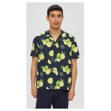 Camasa barbati cu maneca scurta - imprimeu cu lime - Regular fit