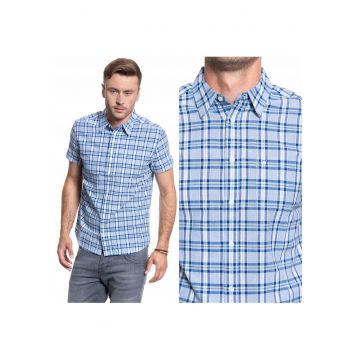 Camasa Barbati -  Ss 1 Pkt Button Down Shirt - Croi: Regular Fit - Inchidere: Butoni - Compozitie Material: 100% Bumbac - Numar Buzunare: 1 - Albastru - 1 Bucata