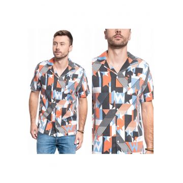 Camasa Barbati -  W5J36Hxv6 - Material: 100% Bumbac - Croi: Regular Fit - Inchidere: Nasturi - Numar De Buzunare: 0 - Multicolor