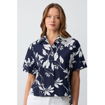 Camasa crop de bumbac