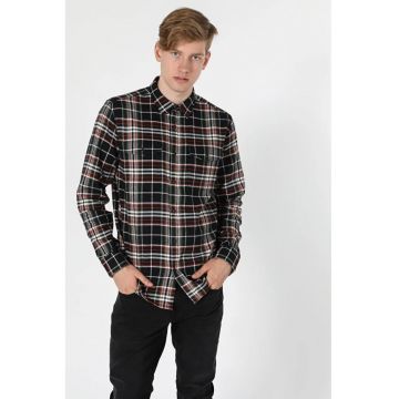 Camasa Cu Maneca Lunga De Barbati Negru Regular Fit CL1055940 8682240950196