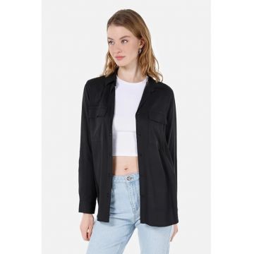 Camasa Cu Maneca Lunga De Dama Antracit Regular Fit Cl1053348